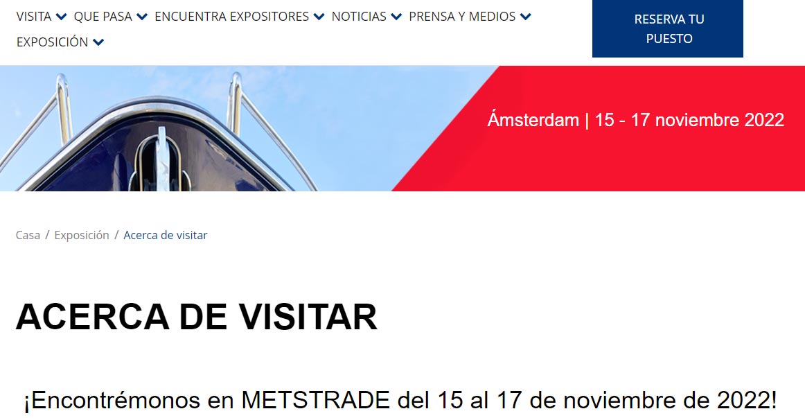 GH Cranes en la feria METS Trade